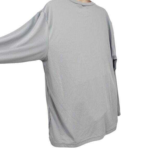 Sport-Tek Shirt Gray Long Sleeves "GO MAD" - Picture 6 of 9